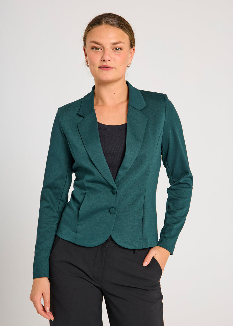 FQNANNI - FIGURSYET BLAZER - GRØN
