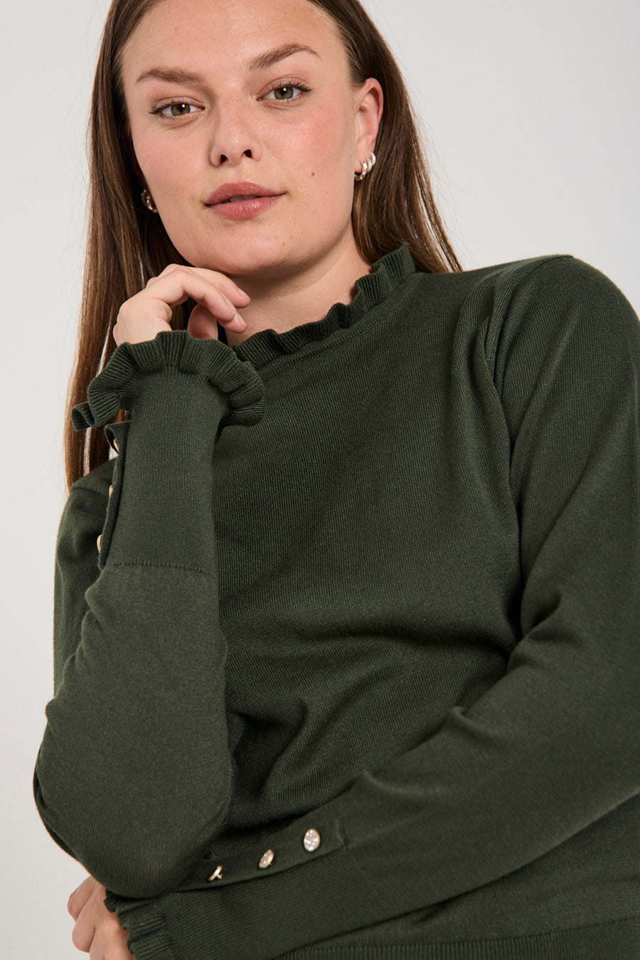 FQKATIE - PULLOVER - GRØN