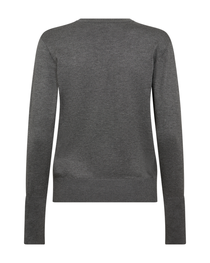 Louisa Pullover 202238 Black W Light Grey Melange Strik Fra Freequent main image 0