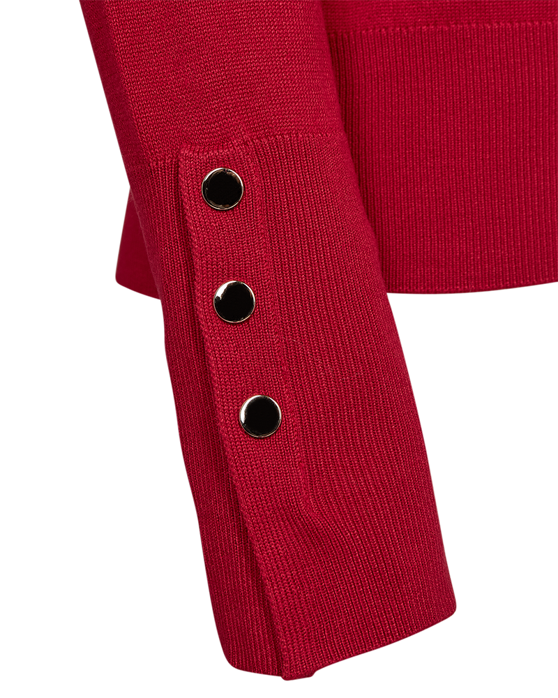 FQKATIE - PULLOVER - RØD