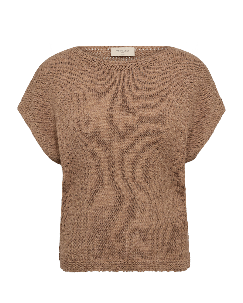 FQTAPPER - STRIKKET PULLOVER - BRUN