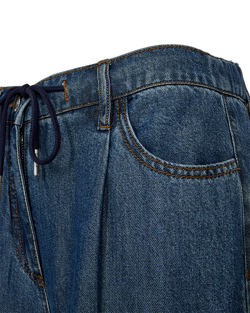 FQMILO - DENIM BUKSER - BLÅ