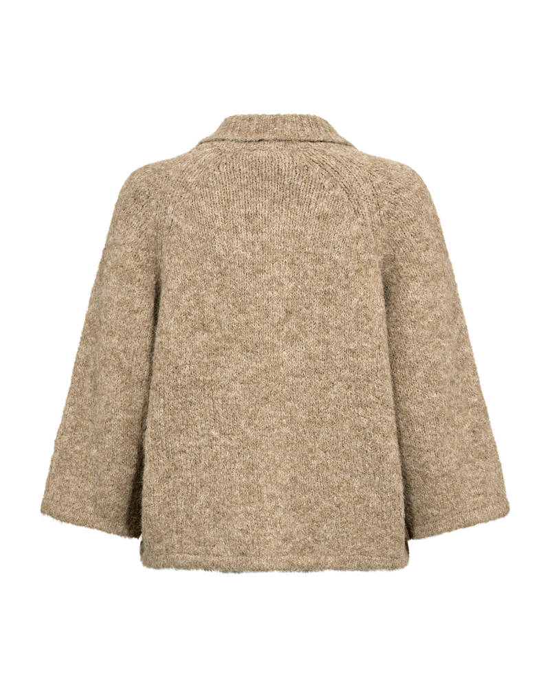 FQGRSLULU - CARDIGAN - BEIGE